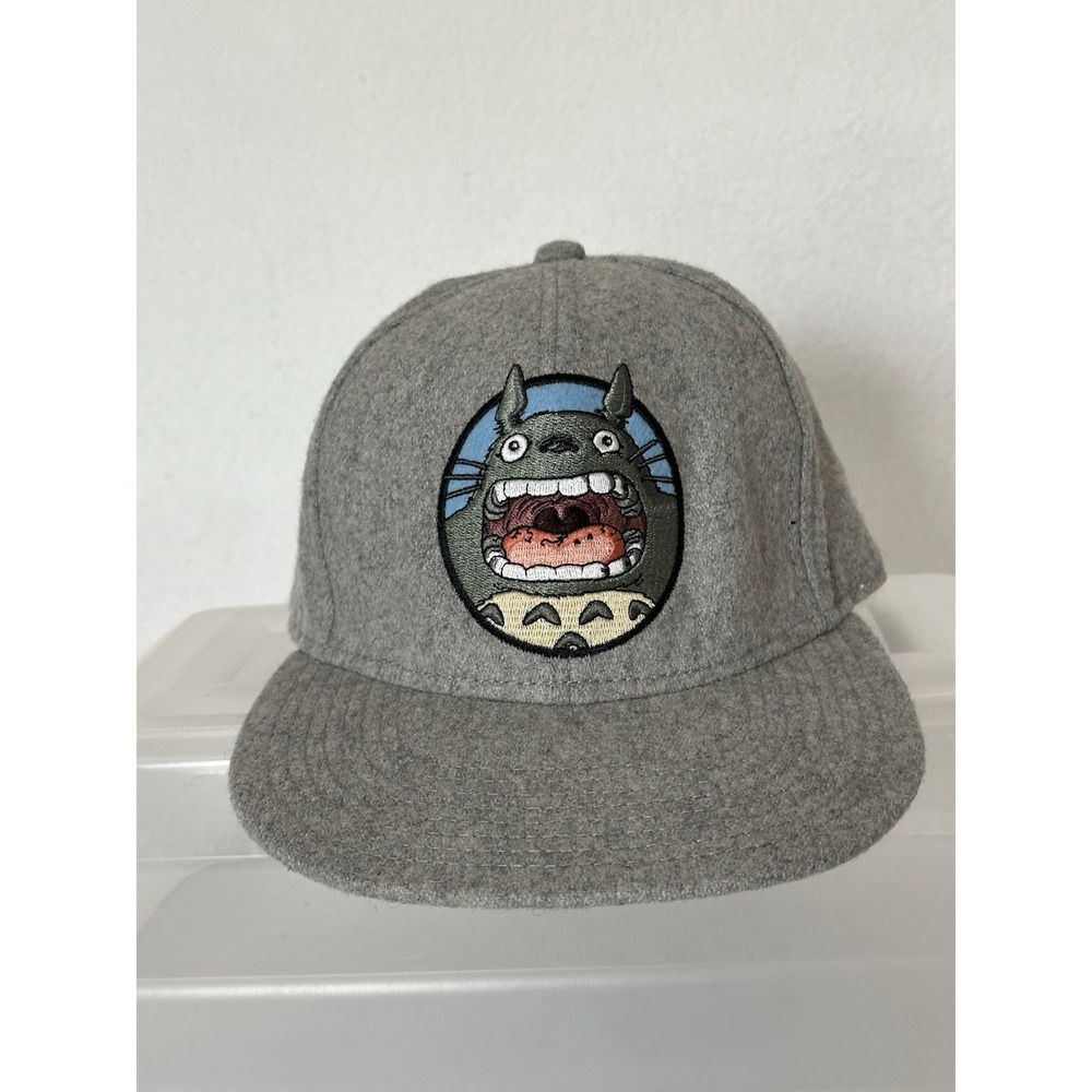 Studio Ghibli My Neighbor‎ Totoro Snapback Hat Gray Wool Bioworld Yelling Face